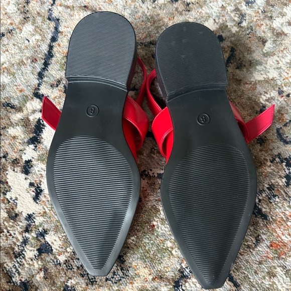 Wild Fable Bold Red Slingback Flats NWOT Sz 8 - Picture 7 of 7